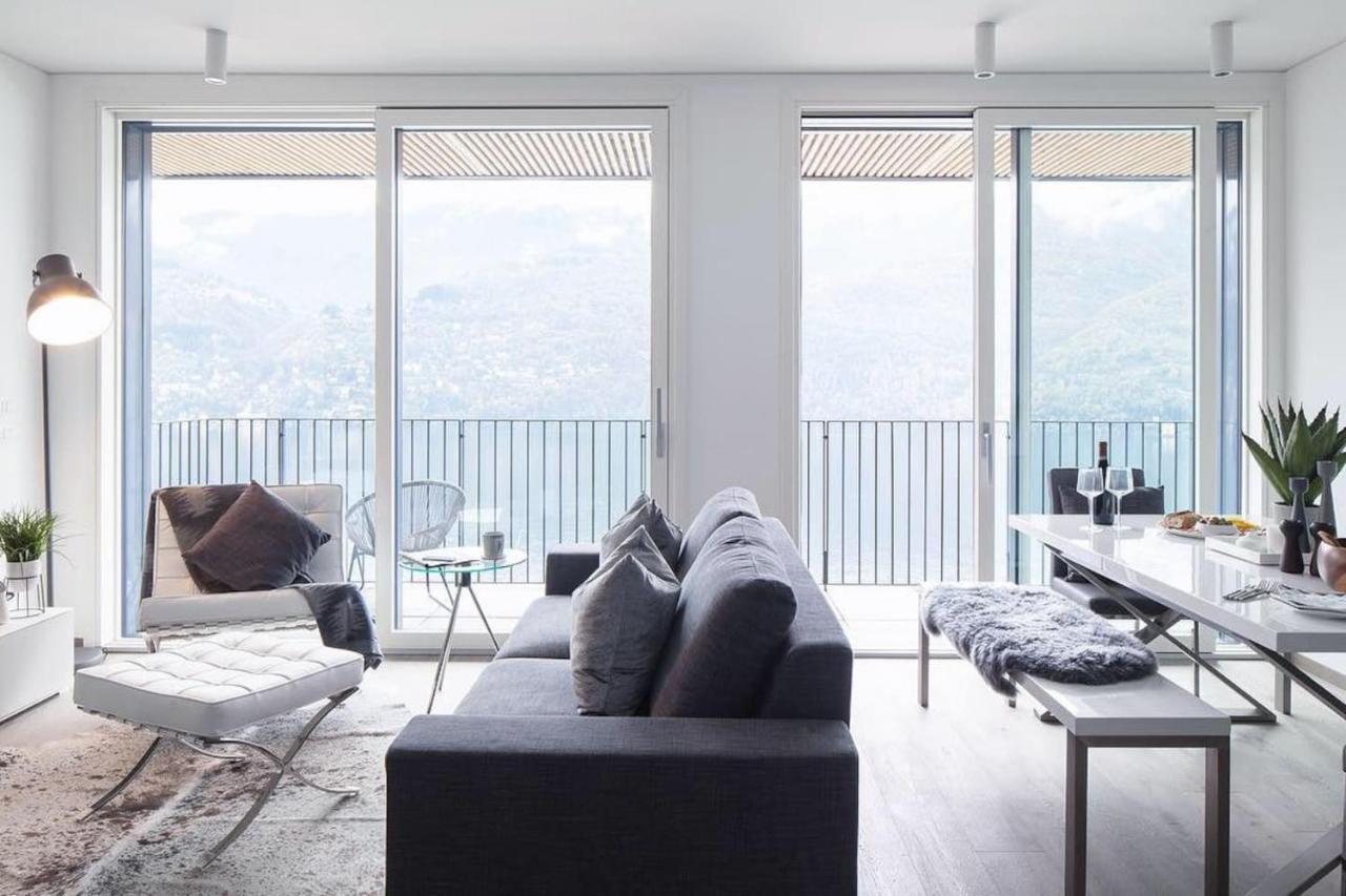 شقة Ulivi Luxury Loft & Pool - The House Of Travelers Carate Urio المظهر الخارجي الصورة